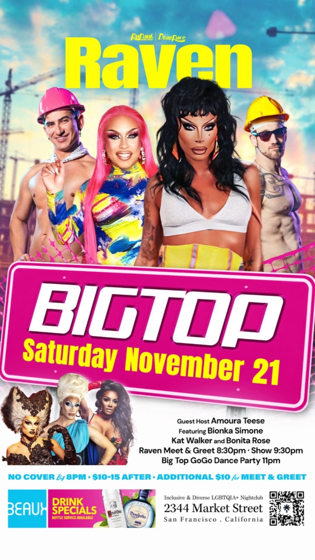 RAVEN @ Big Top Saturdays — Beaux SF