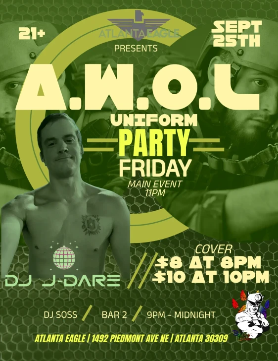 A.W.O.L Uniform Party Friday