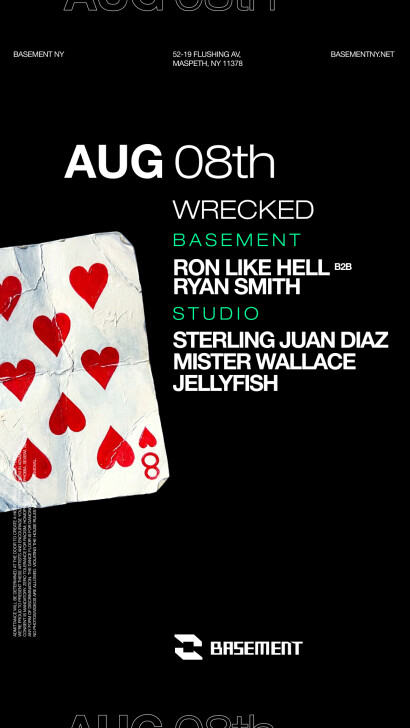 WRECKED 8/8: Sterling Juan Diaz, Mister Wallace, Jellyfish, Ryan Smith b2b Ron Like Hell