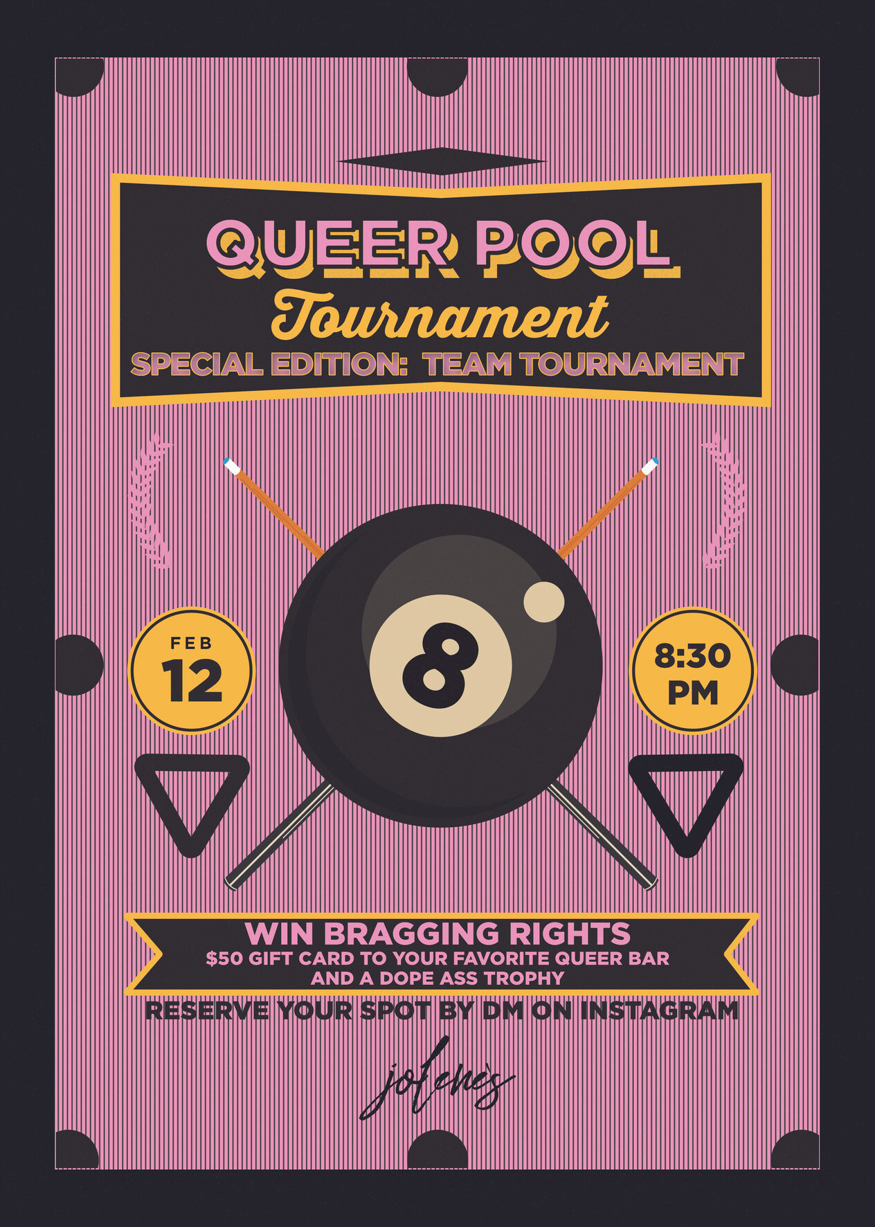 Queer Pool Tournament (Thursgay 2/12)