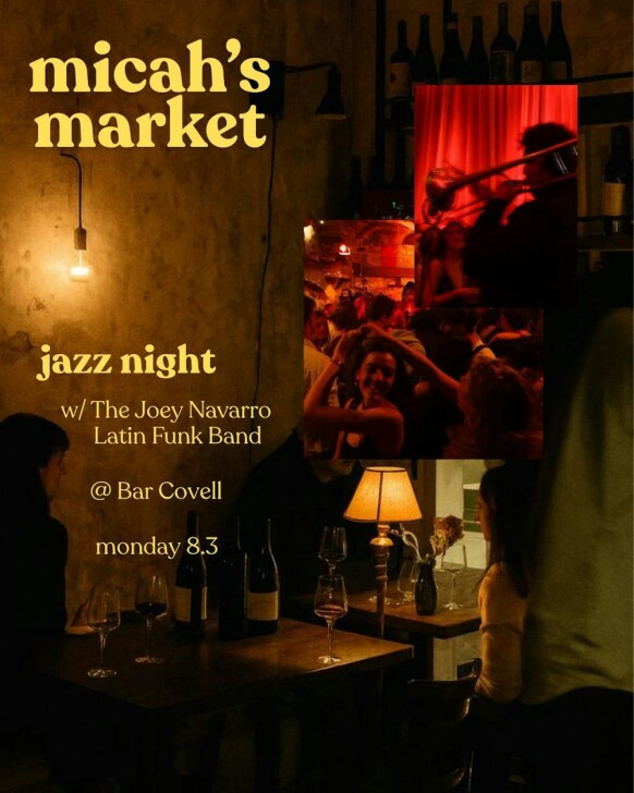 jazz night w/ Joey Navarro: presented by micah's market