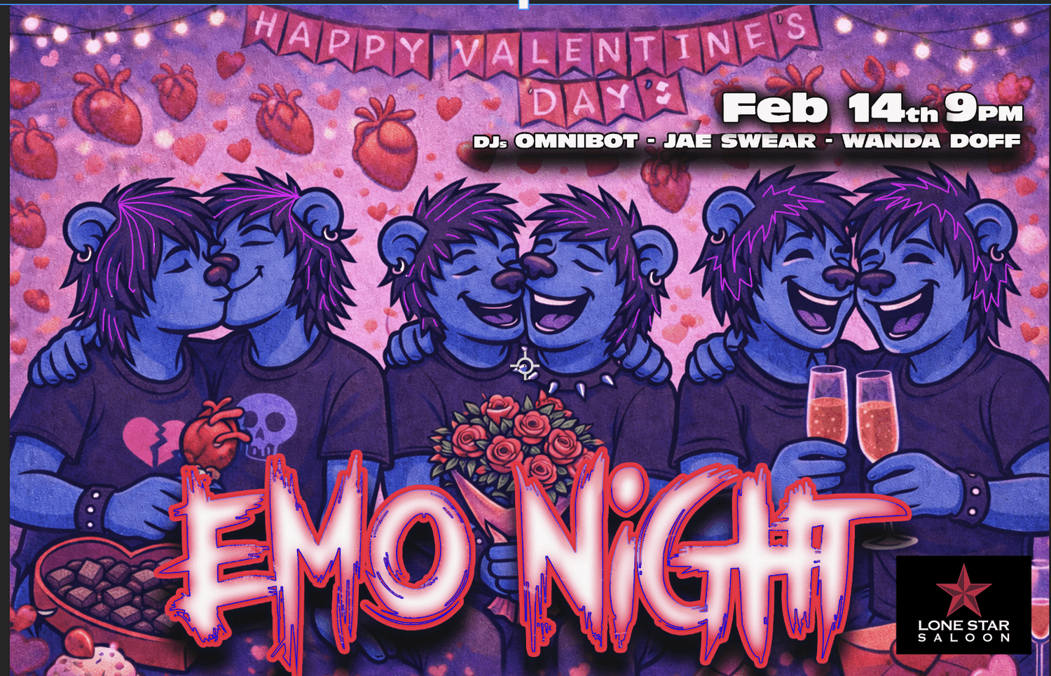 EMO Night / Valentine's Day — Lone Star Saloon
