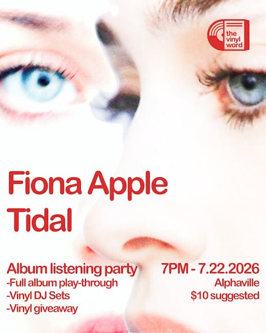 Fiona Apple Tidal Album Listening Party
