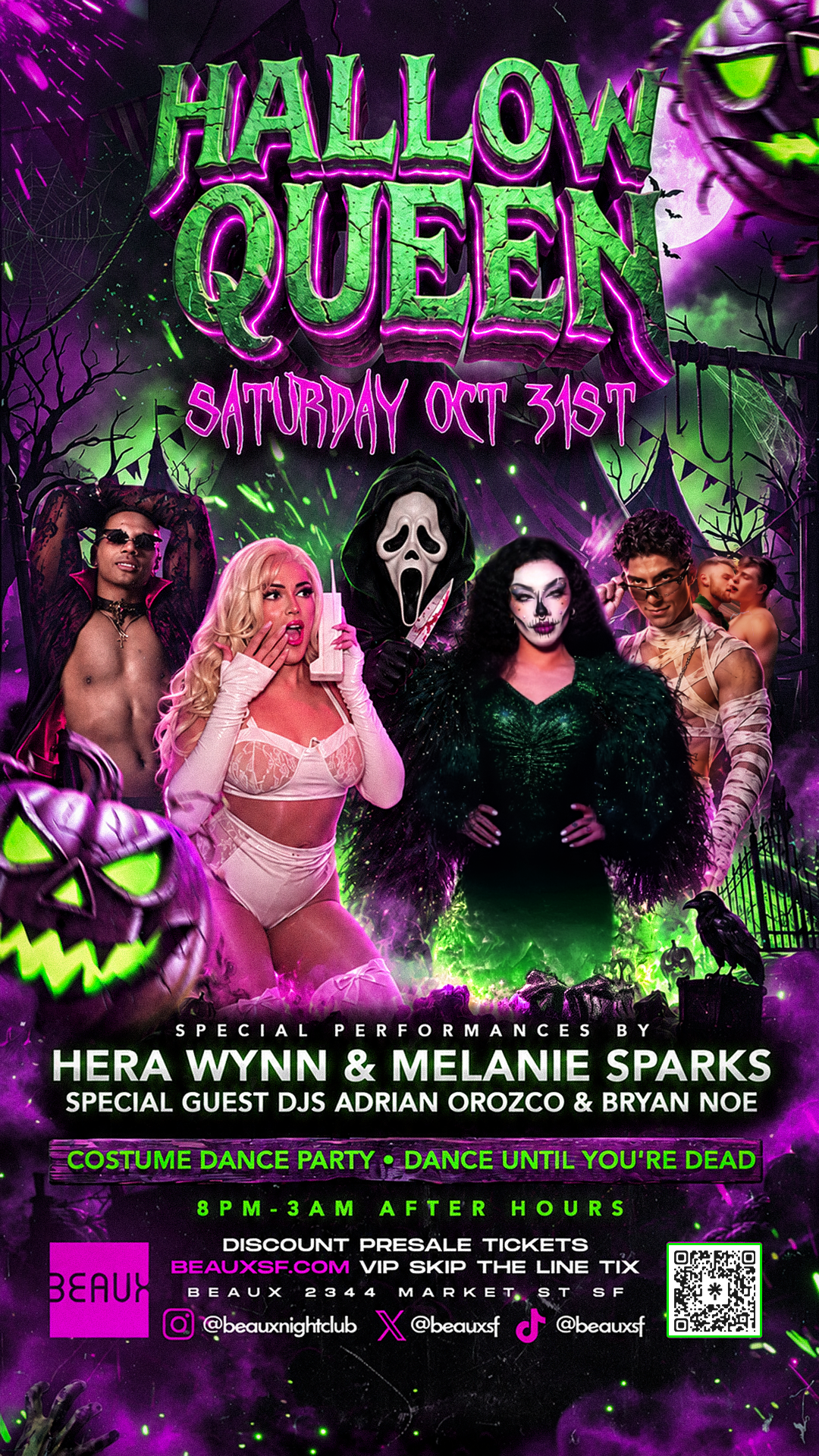 HALLOW-QUEEN NIGHT! (Open until 3am!) — Beaux SF