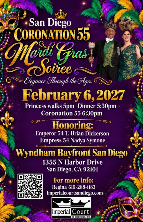 San Diego Coronation 55 Mardi Gras Soiree