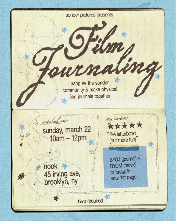 Film Journaling w/ Sonder (NY)
