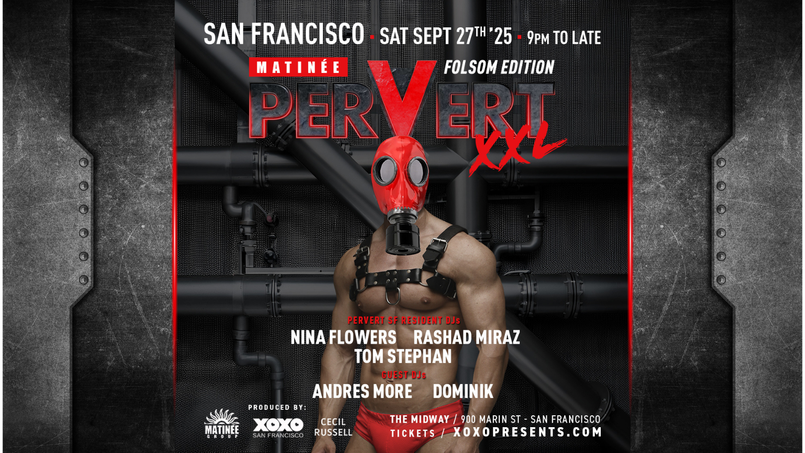 XOXO and Cecil Russell presents FOLSOM Matinee PERVERT XXL