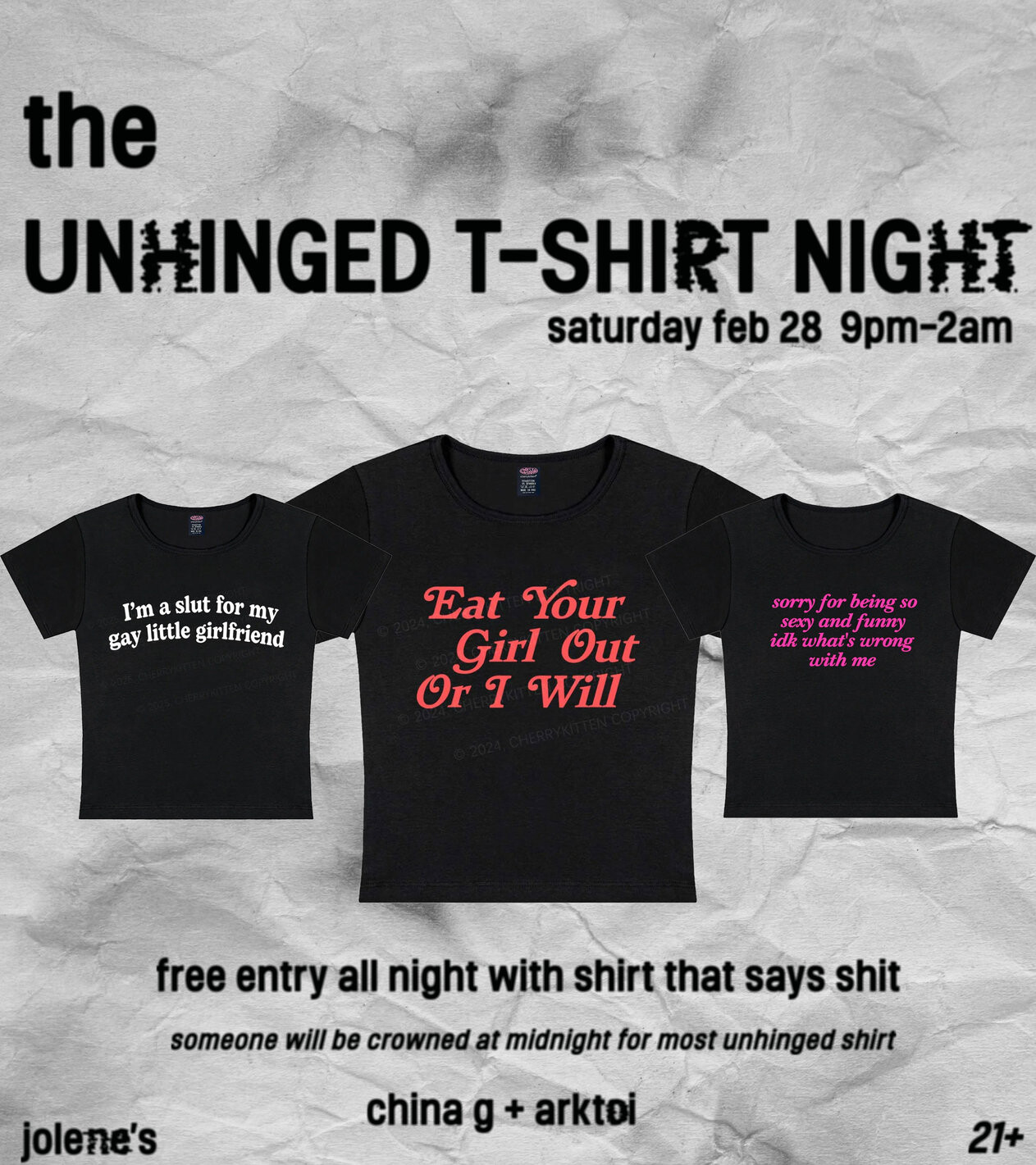 The Unhinged T-Shirt Party