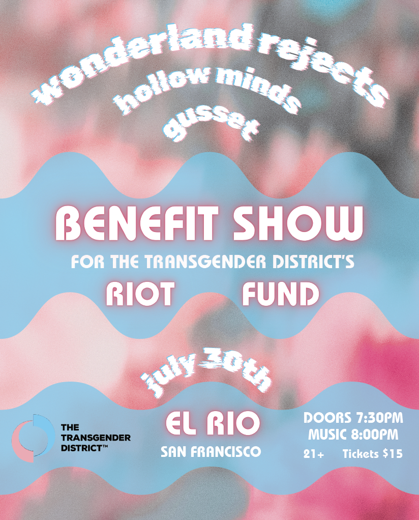 Queer rock benefit concert for Transgender District at El Rio