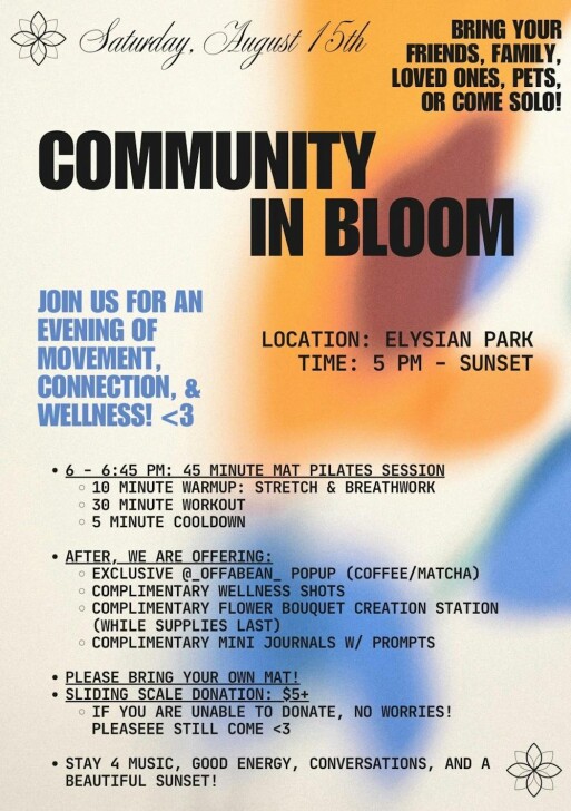 community in bloom !