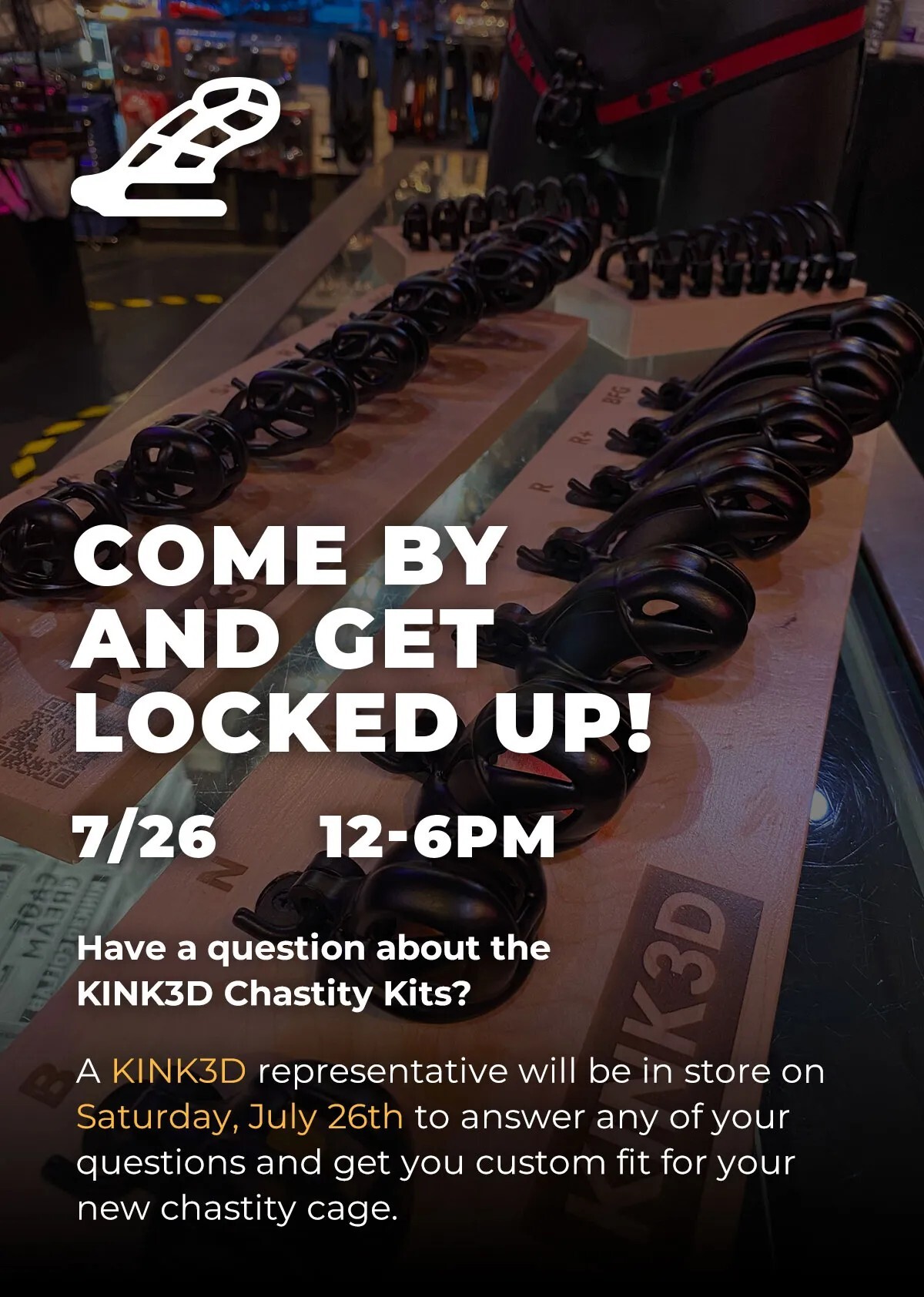 Come by and get locked up!