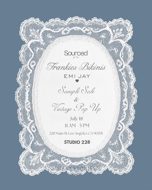 Sample Sale & Vintage Pop Up