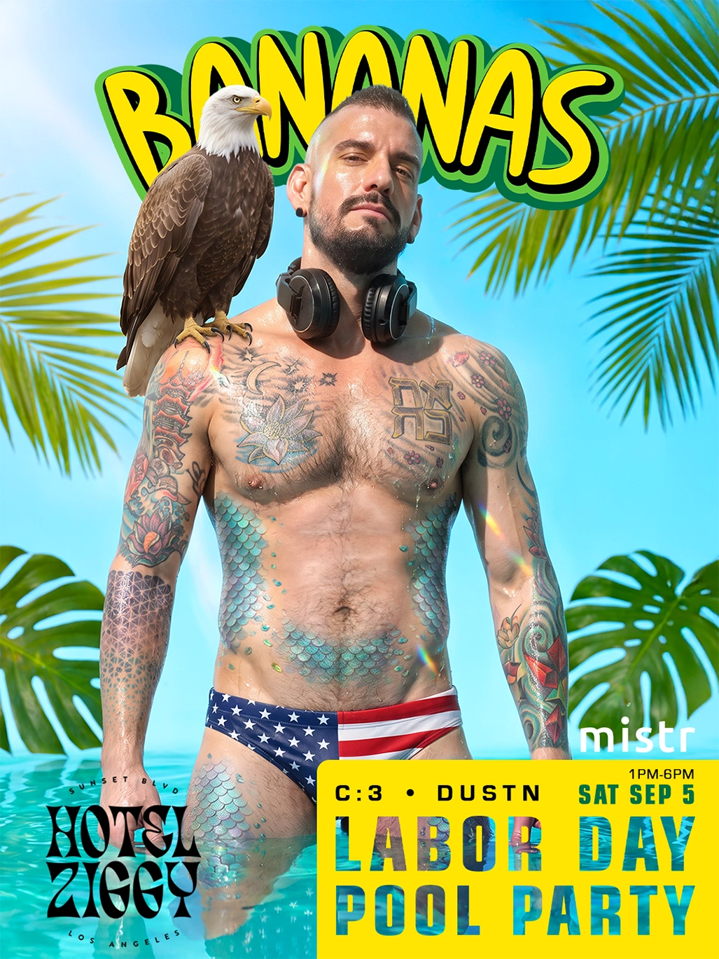 BANANAS Labor Day Pool Party