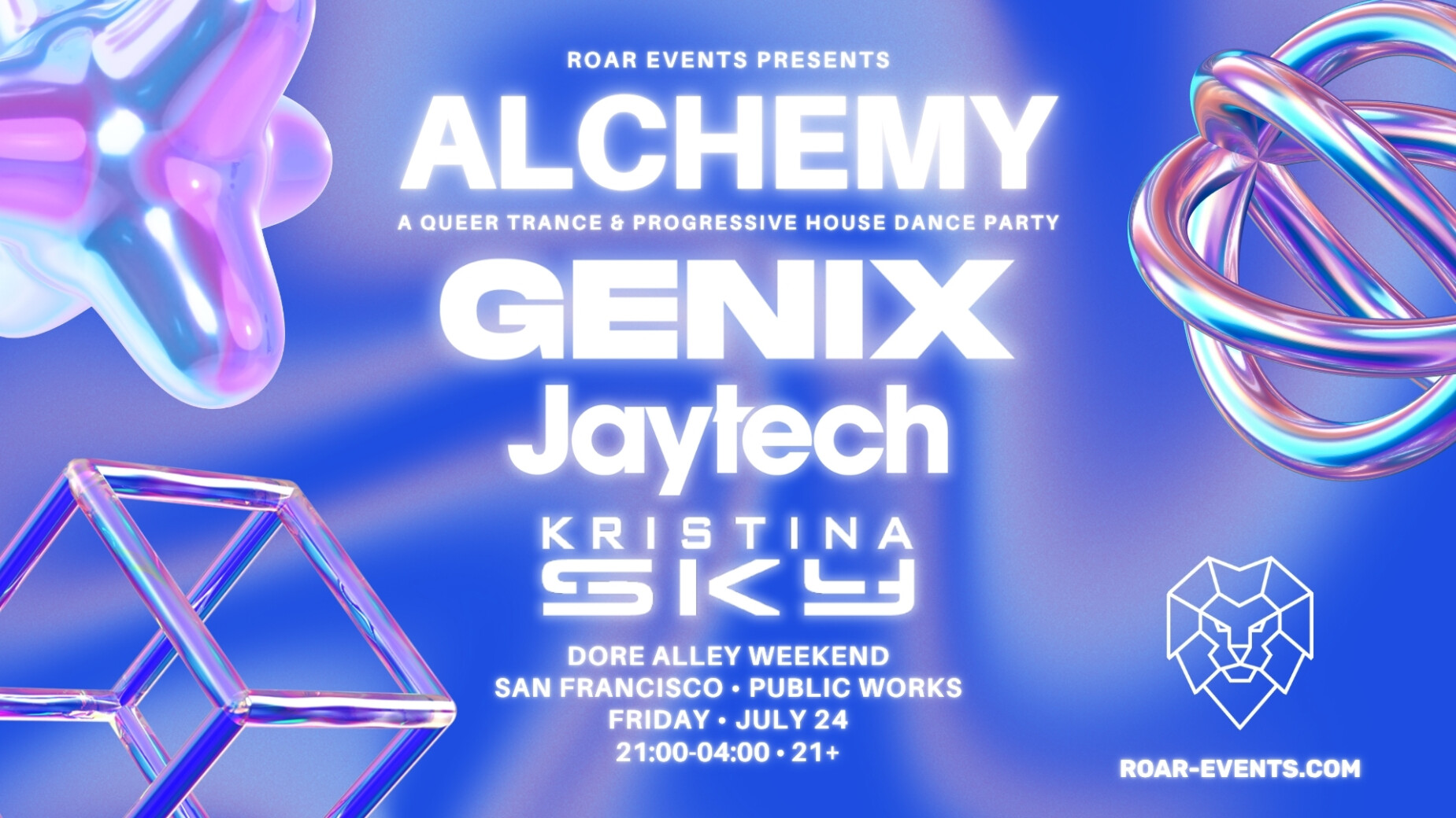 ALCHEMY SF - Dore Alley: GENIX, Jaytech, Kristina Sky