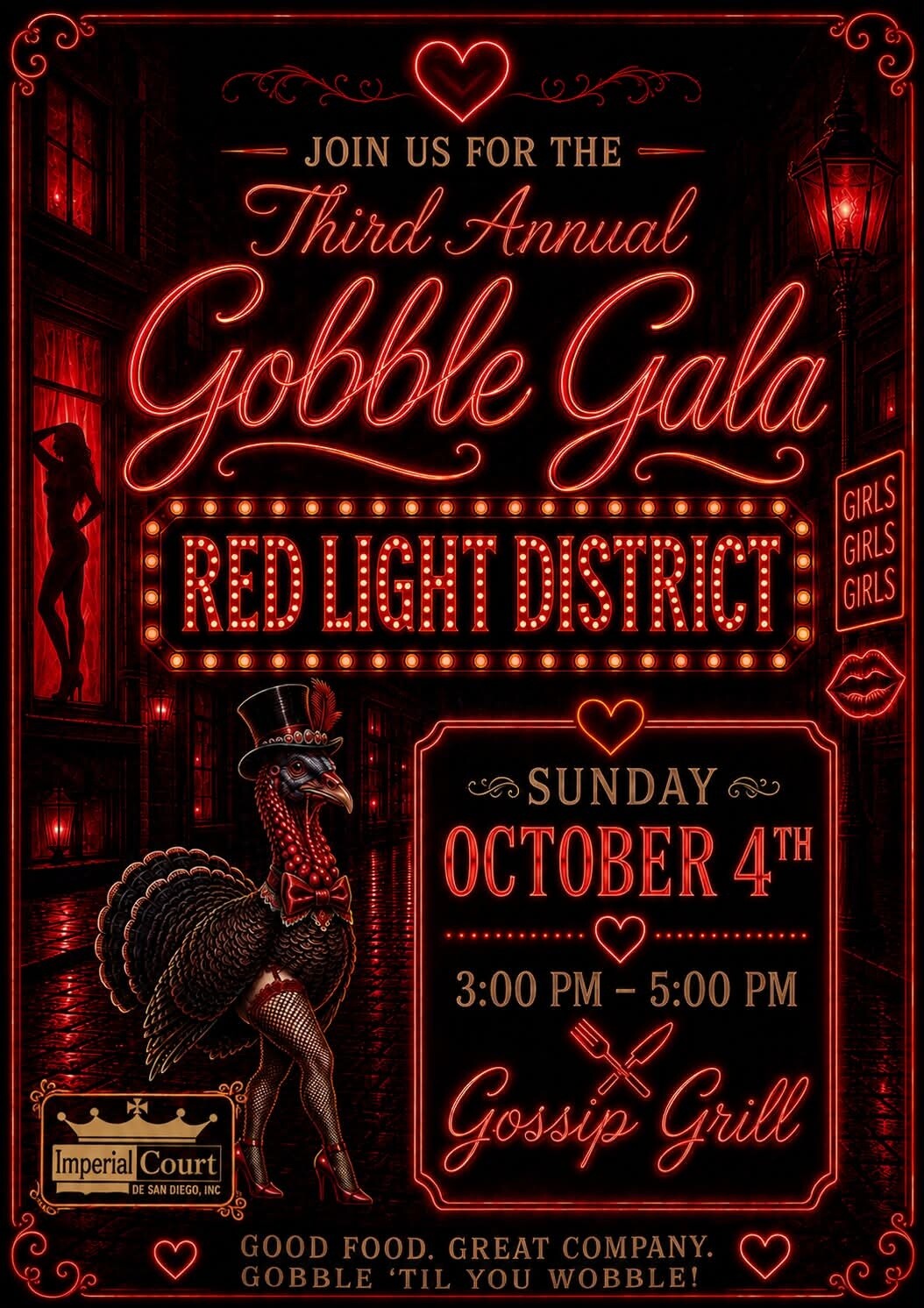 Third Annual Gobble Gala: Red Light District