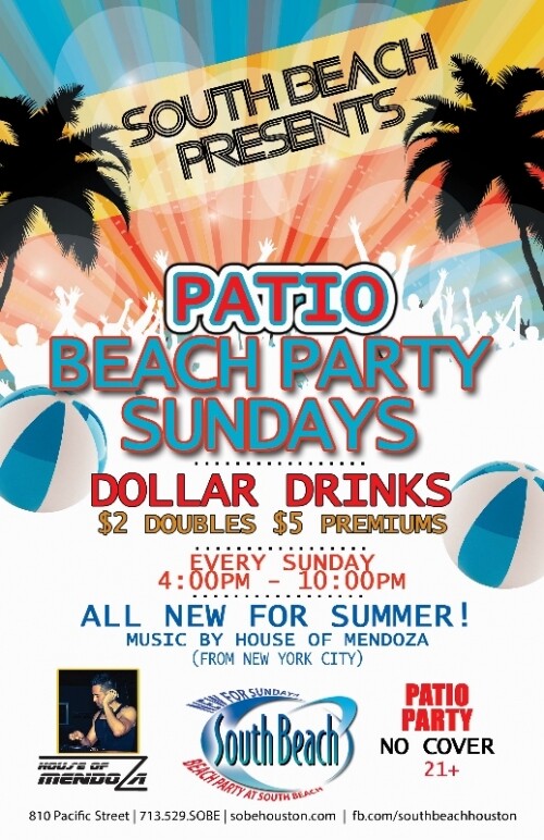 Patio Beach Party Sundays