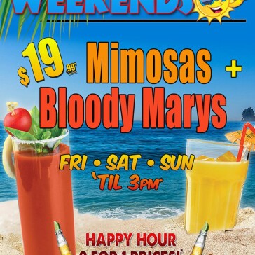 Weekend Mimosas + Bloody Marys