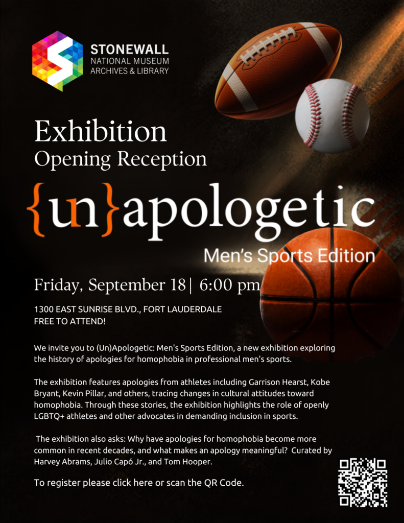 (Un)Apologetic: Men's Sports Edition Exhibition Opening Reception